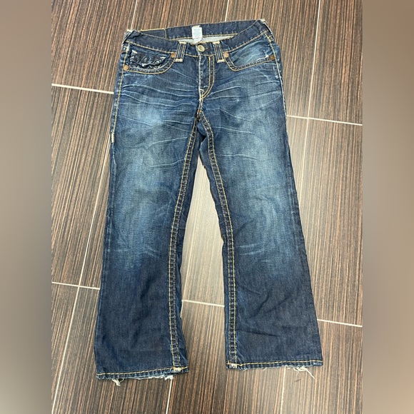 True Religion Vintage BILLY SUPER T Dark Blue Denim Jeans Made in USA - Picture 2 of 7